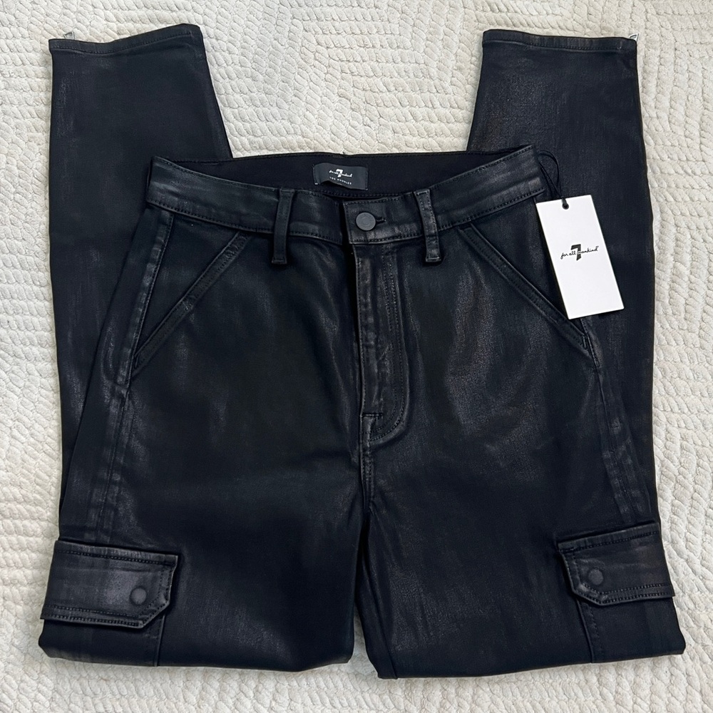 7 For All Mankind Black Women's Jeans - Picture 2 of 8